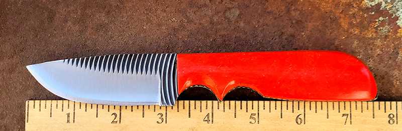 ONLY ONE AVAILABLE-12F RECON BRIGHT CORAL-CURVETOOTH-POLISHED